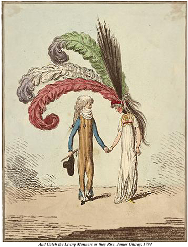 And Catch the Living Manners as they Rise J. Gillray 1794